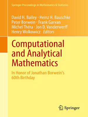 cover image of Computational and Analytical Mathematics